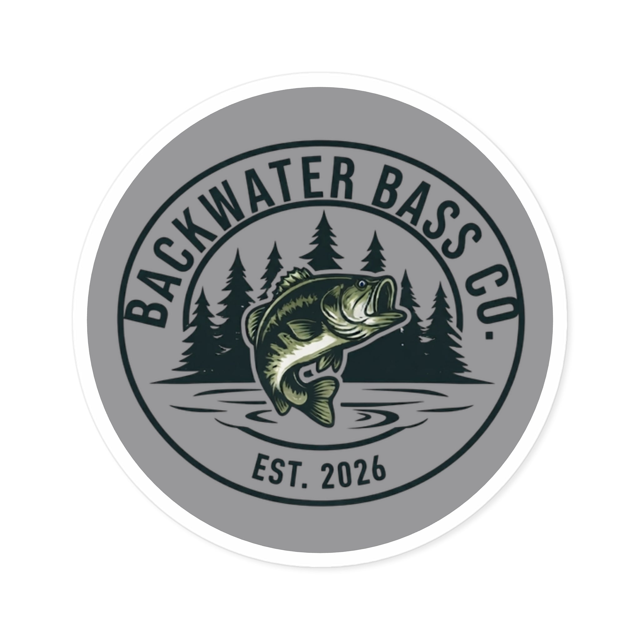 Backwater Bass Sticker/decal